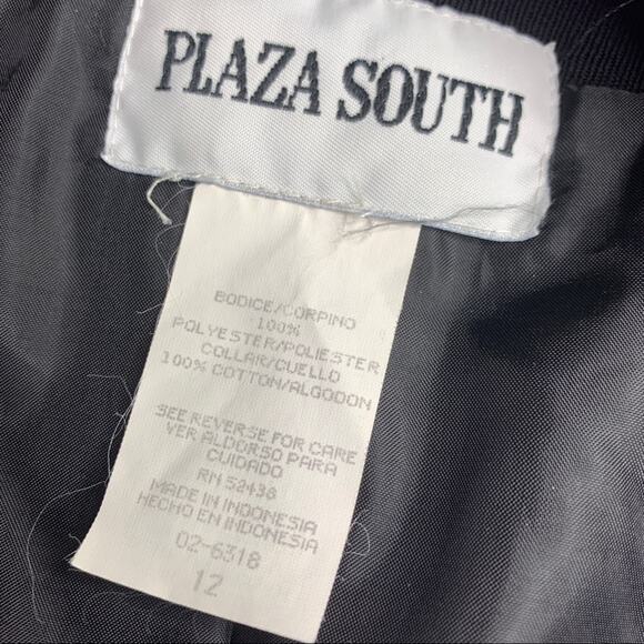 Plaza South vintage long black military style silv - Picture 9 of 10